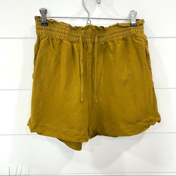Madewell Linen-Cotton Drawstring Pull-On Shorts Size XS - Picture 4 of 9
